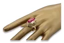 14K Yellow gold Ruby Ring Vintage craft vrc184y